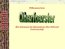 Tablet Screenshot of oberfoerster.de